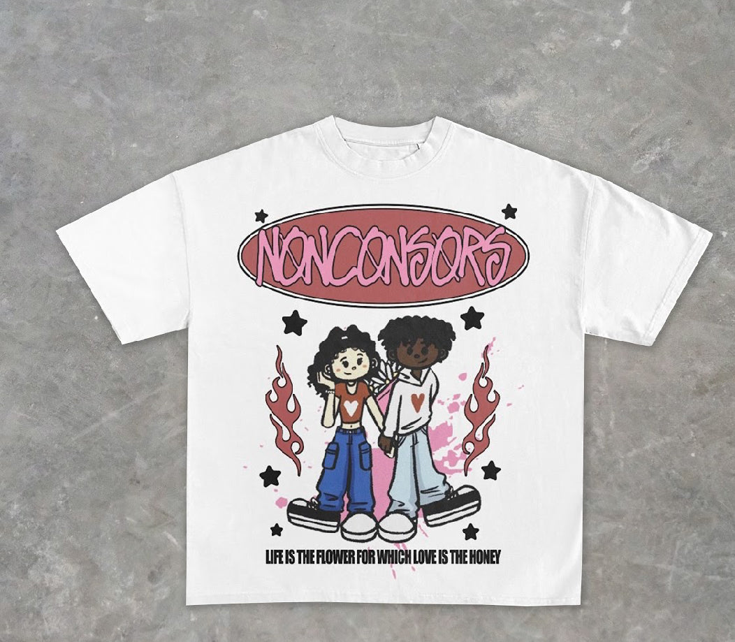 NonConsors "Better Half"T-Shirt Red/Pink